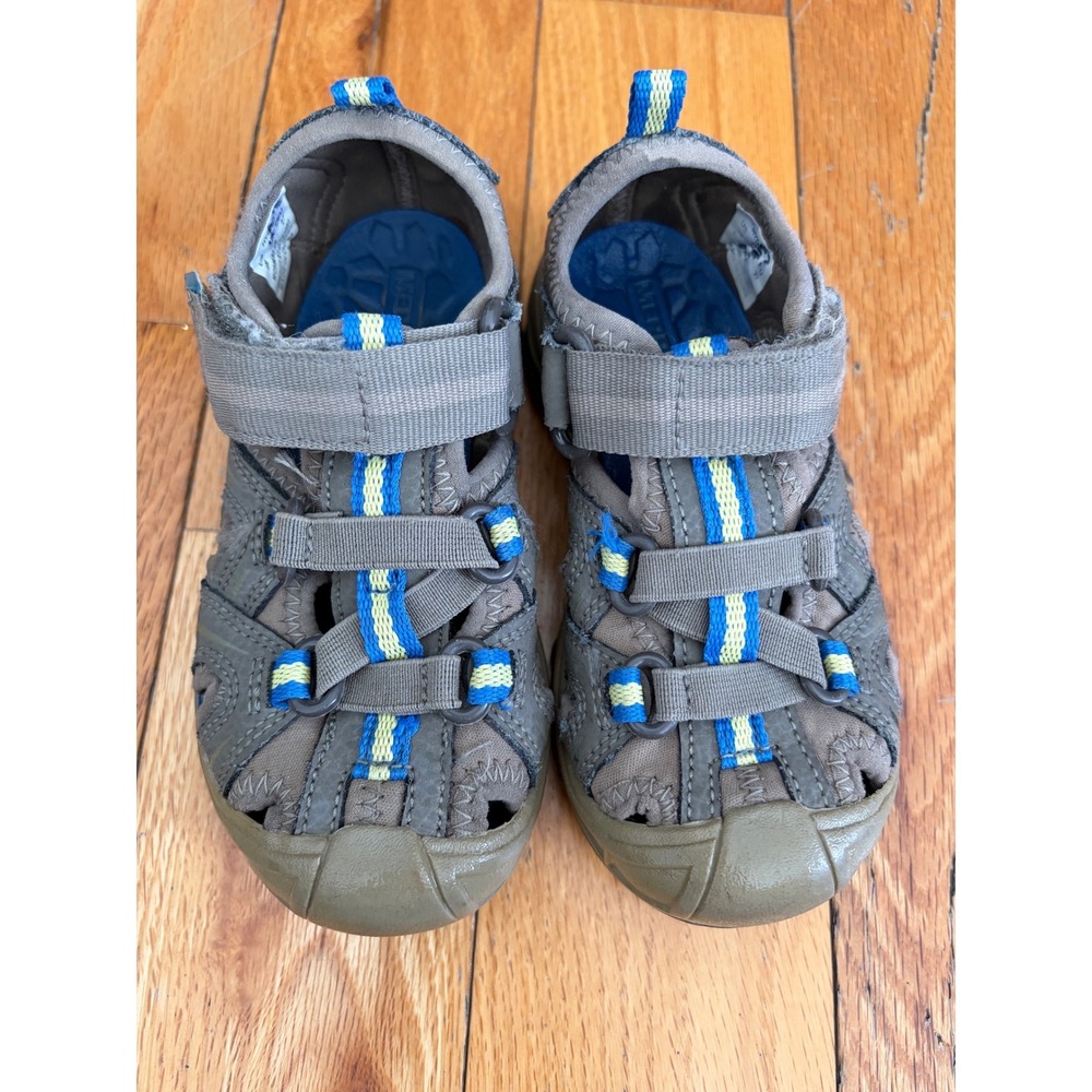 MERRELL Sandals Kids Hydro Hiker Tan Blue Water Hiking Shoes Size 9 - Picture 2 of 5